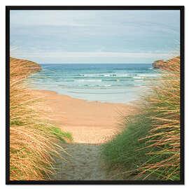 Gerahmter Kunstdruck zum Strand