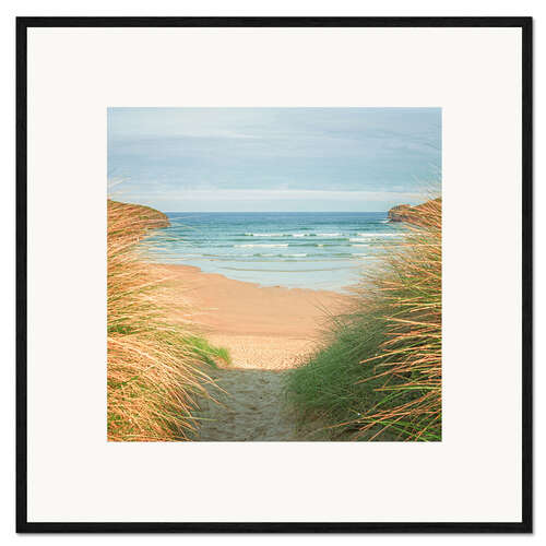 Ingelijste kunstdruk to the beach