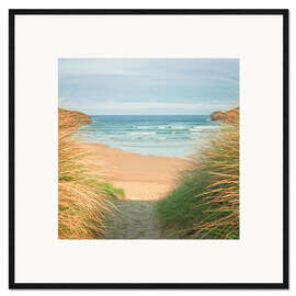 Ingelijste kunstdruk to the beach