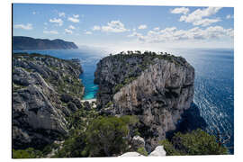 Aluminium print France calanque d en Vau