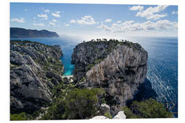 Foam board print France calanque d en Vau