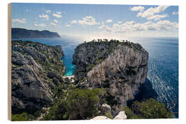 Hout print France calanque d en Vau