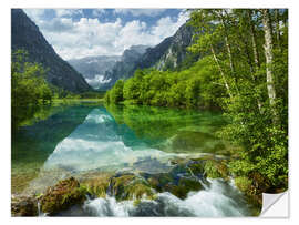 Selvklebende plakat Brunn Lake