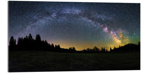 Gallery print Milky Way arching over the trees