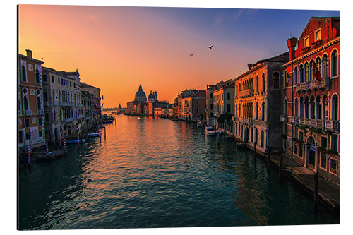 Aluminium print Venice Sunrise Canal Grande