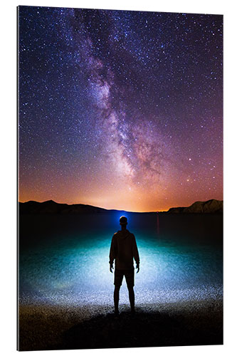 Gallery print Milky way headlamp portrait