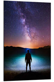 Magnettafel Milchstraße am Meer