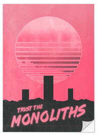 Selvklebende plakat Monolithic Trust