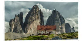 Foam board print Tre Cime - Rifugio Antonio Locatelli - Dolomites