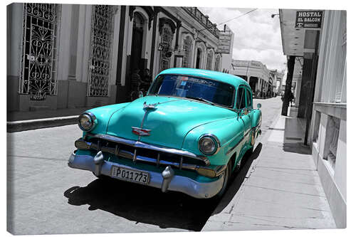 Canvas print Colorspot - Classic car in the streets Cuba