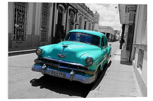 Bilde på skumplate Colorspot - Classic car in the streets Cuba