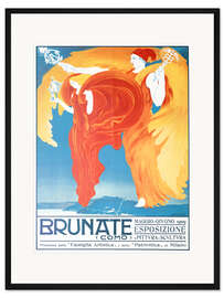 Gerahmter Kunstdruck Brunate