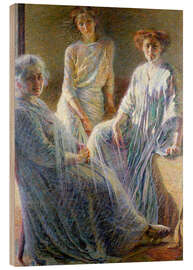 Wood print Three Women