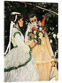 Akryylilasitaulu Women in the Garden (detail)