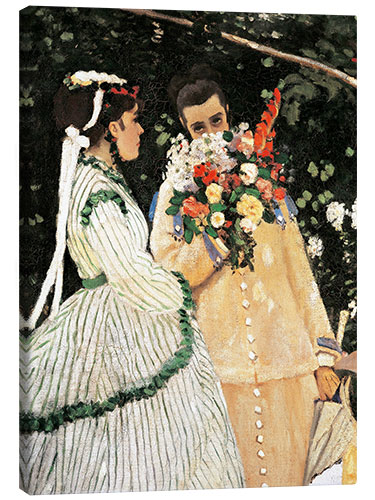 Canvas print Women in the Garden (detail)