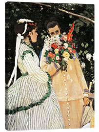 Canvas print Women in the Garden (detail)