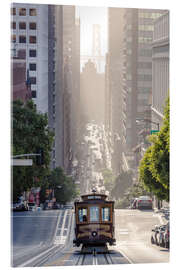 Acrylic print  Cable car in San Francisco - Matteo Colombo