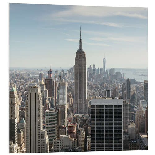 Bilde på skumplate Manhattan skyline with Empire State building, New York city, USA