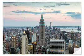 Wall sticker Manhattan skyline with Empire State building at sunset, New York city, USA