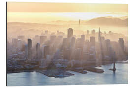 Aluminium print San Francisco in the mist