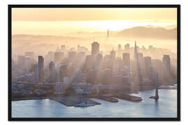 Gerahmter Kunstdruck San Francisco im Nebel