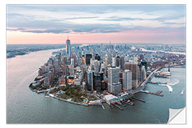 Naklejka na ścianę Aerial view of lower Manhattan, New York