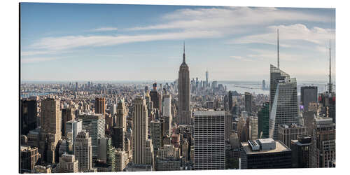 Aluminium print Manhattan skyline with Empire State Building