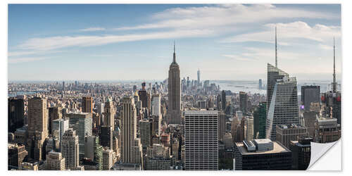 Selvklebende plakat Manhattan skyline with Empire State Building