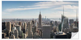 Självhäftande poster Manhattan skyline with Empire State Building