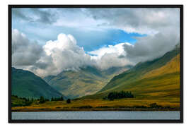 Gerahmter Kunstdruck Bewölkter Nachmittag in Connemara