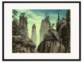 Gerahmter Kunstdruck Der versteinerte Wald