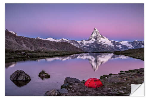 Vinilo para la pared Sunrise at Matterhorn - Valais, Switzerland