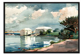 Gerahmter Kunstdruck Salt Kettle, Bermuda