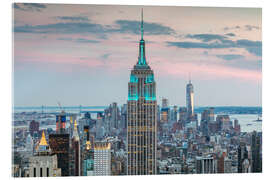 Acrylic print Empire State Building at twilight, NYC