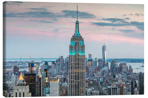 Leinwandbild Empire State Building in der Dämmerung, NYC