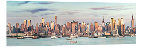 Akrylbilde Panoramic skyline of midtown Manhattan from New Jersey, New York city, USA