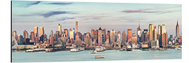 Cuadro de aluminio Panoramic skyline of midtown Manhattan from New Jersey, New York city, USA