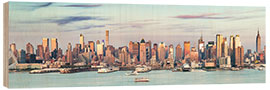 Obraz na drewnie Panoramic skyline of midtown Manhattan from New Jersey, New York city, USA