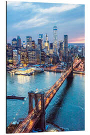 Magnettafel Brooklyn Bridge und Manhattan