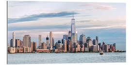 Gallery Print Panorama von Lower Manhattan Skyline bei Sonnenuntergang, New York City, USA