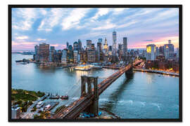 Gerahmter Kunstdruck Manhattan-Skyline
