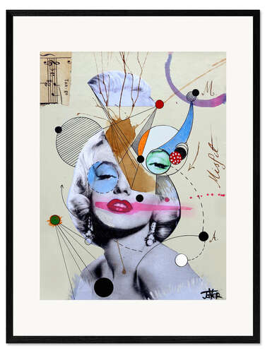 Framed art print Marilyn for the abstract thinker