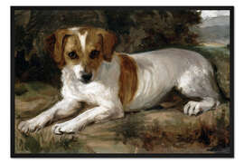 Gerahmter Kunstdruck Hund
