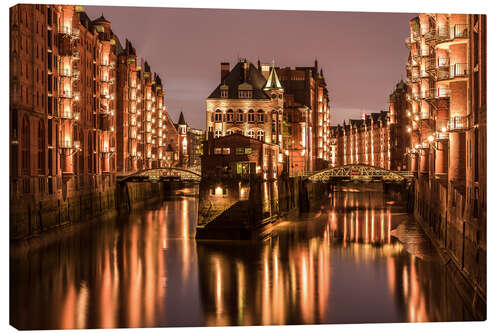 Leinwandbild Speicherstadt Hamburg