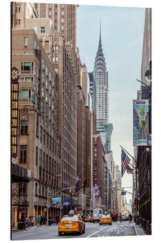 Aluminium print Road at the Chrysler Building