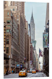 Foam board print Road at the Chrysler Building