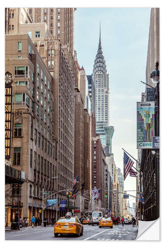 Sticker mural Rue près du Chrysler Building