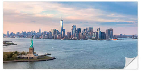 Wandsticker New York – Skyline mit Freiheitsstatue