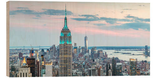 Trebilde Panoramic of Empire State Building and Manhattan skyline at sunset, New York city, USA