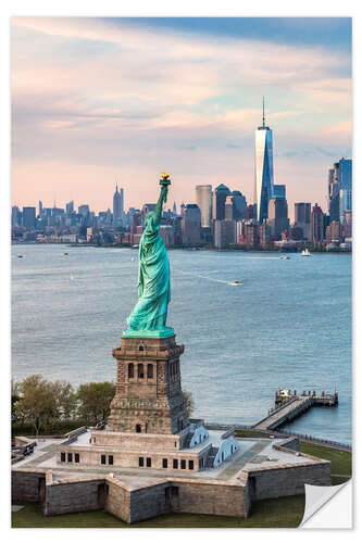 Sisustustarra Statue of Liberty and One World Trade Center